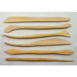 WOODEN MODELLING TOOL KIT