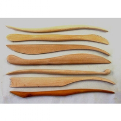 WOODEN MODELLING TOOL SET